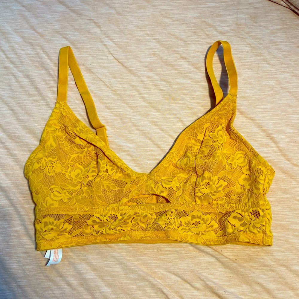 cute golden yellow bralette!